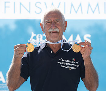 Finswimming never stops: Angelo Sesana and his 50+ years career