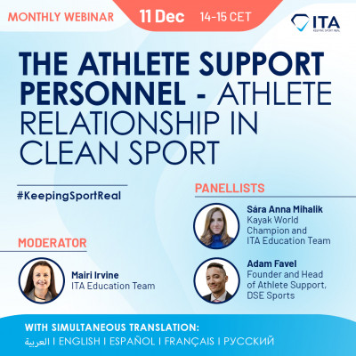 ​ITA announcement for December's monthly webinar