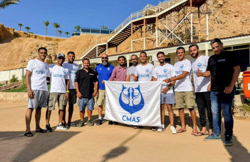 The CMAS flag raises over Egypt