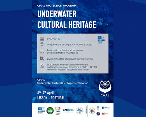 First course on the protection of cultural heritage for CMAS diving instructors