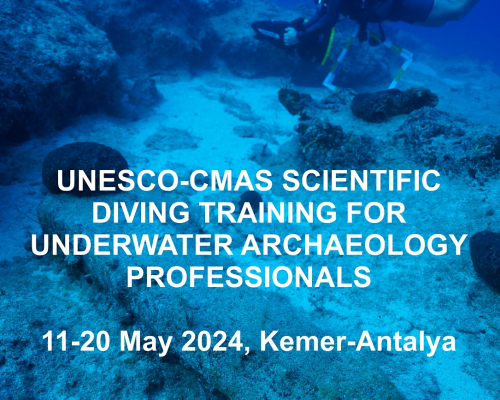 Unesco - CMAS scientific diving training for underwater archeology professionals